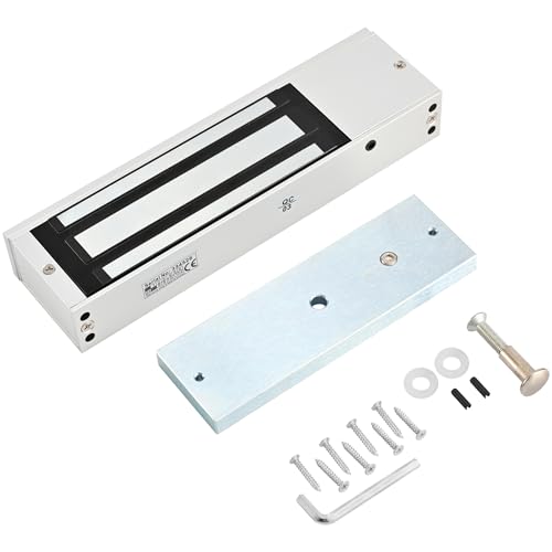 Electromagnetic Door Lock 12V DC Fail-Safe, 1200LBS Heavy-Duty Magnetic Lock, Surface-Mount with ZL Bracket for Metal & Wooden Doors, Office & Commercial Access Contro (E-1200LBS Lock + ZL Bracket) - color: E-1200LBS Lock + ZL Bracket