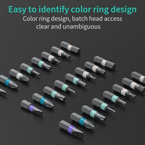 24 in 1 Magnetic Screwdriver Set, DIY Ratchet Screwdriver Set, Multi Bit Magnetic Drive Set with Detachable Ratchet Handle, Portable Precision Repair Tool Kit for Furniture Computer Bicycle