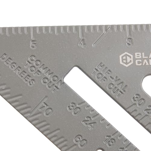 BLACK CANYON 7 Inch Rafter Angle Square, Aluminum - size: 7"