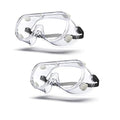 Anti-fog Safety Goggles ANSI Z87.1,Adjustable Chemistry Lab Goggles Over Glasses - color: Transparent 2pcs