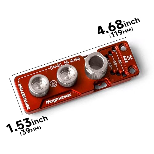 Upgrade Aluminum Profile Drill Guide Access Hole Drill Jig Step Drills - color: Red