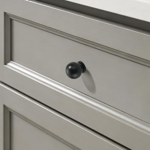 AVICCI 10 Pack Cabinet Knobs Matte Black Heavy Duty Solid Cabinet Handles cabinets Dressers Kitchens Handles Bathroom cabinets Cabinet pulls - color: Matte Black, size: Knob-10Pcs