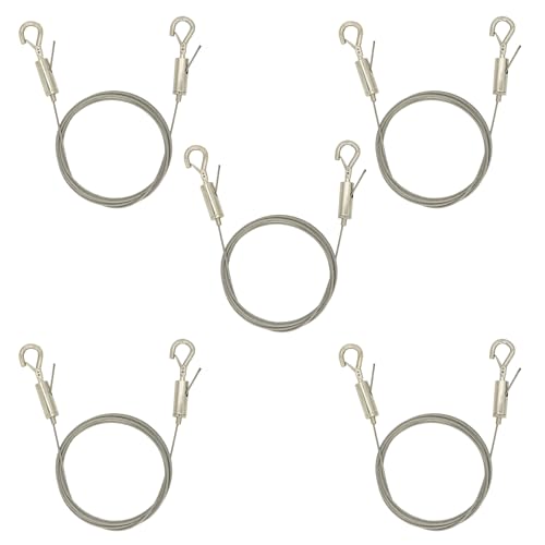 Picture Hanging kit,Mirror Hanging kit Adjustable Heavy Duty with Wire Hardware for Frame Mirror: 78 inch *1/16 50LB 5pack - size: 5 Pack