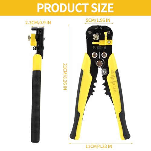Self-Adjusting Wire Stripper Tool, 3-in-1 Heavy Duty Automatic Electrical