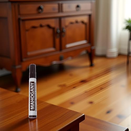 Brown Furniture Repair Wood Cabinet Floor Touch Up Markers Scratch Filler Remover - Mahogany,Wood Polish Care Scratch Covers and Removers