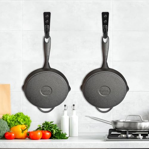 5 Large Size Heavy Duty Wall Hooks, Coat Hooks for Hanging Pans, Backpacks, Coats, Garage Items (Black) - color: 5pack-black, size: Large
