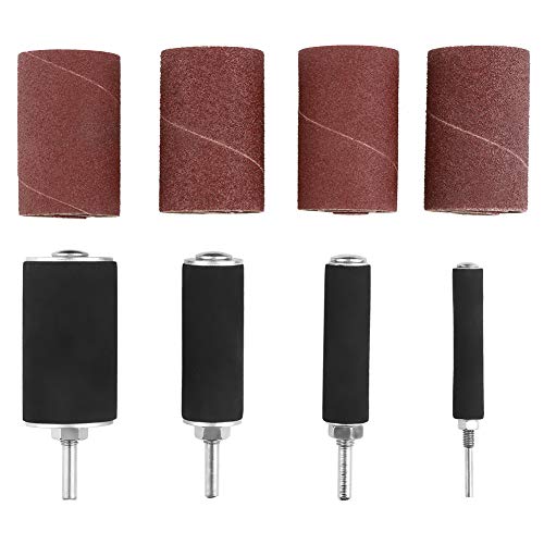 Speed Drum Sander Kit, Spindle Sanding Drum Sander Tool Kit Set with Case for Drill Press, for Sanding Contours, Flexible Shaft, Home Improvement