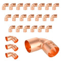 25 Piece EFIELD 5/8" C X C Short Radius Copper 90 Degree Elbow - size: 5/8" x 5/8", style: 90 Degree