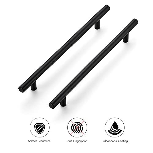 Ravinte Matte Black Cabinet Handles 10" Length,7-1/2" Hole Center,10 Pack - size: 10 Inch（7-1/2 Inch Hole Center）