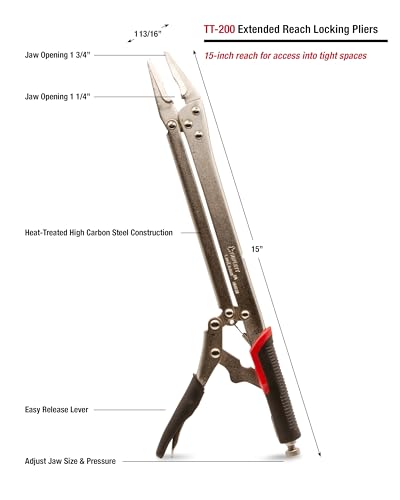 Triplett TT-200 LongLockers 15-inch Extended Reach Locking Pliers - style: TT-200 LongLockers (New)