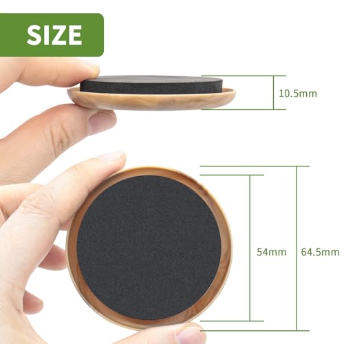 Furniture Sliders for Carpet 8 PCS - 2 1/2" Beige Coffee - size: 8 PCS 2 1/2 inch Beige Coffee