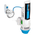 Danco HYR270 Hydroright Water-Saving Dual Flush Valve with Push-Button Handle, Plastic, Chrome - style: Push Button
