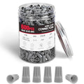 Nilight 600PCS Gray Wire Connectors Kit 22-20 AWG Electric Wire Caps - color: 600PCS 22-20# Wire Caps