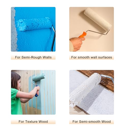 20 Pieces Paint Rollers, 6 inch 3/8" Nap Microfiber Roller Covers - size: 6", 20 pieces
