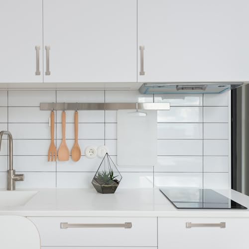 COTYKILEY 10 Pack 12.6 Inch(320mm) Brushed Satin Nickel Cabinet Handles Kitchen Cabinet Pulls Cabinet Door Handles Kitchen Cabinet Hardware Cupboard Drawer Pulls Dresser Handles - color: Brushed Satin Nickel, size: 12.6" Hole Center（320MM）