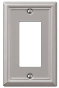 Amerelle 149RBN Chelsea Steel Wallplate 1 Rocker Light Switch Brushed Nickel - color: Brushed Nickel, size: 1 Rocker