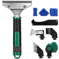 6 in 1 Caulking Tool & Caulk Remover Tool Kit with Dual-End Multi-Function Handle – Grout Removal Tool & Scraper for Bathroom, Kitchen, Tile Sealing