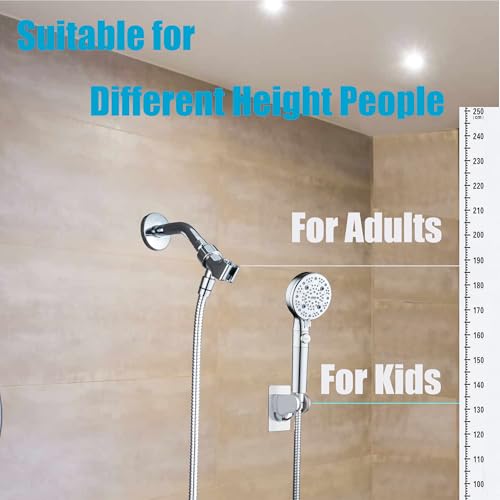 Shower Head Holder, Shower Bracket Hanger, 2 Pack Shower Wand Holder - style: Silver and Gray - 2 Pack