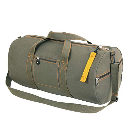 Rothco Canvas Equipment Bag, Heavyweight Cotton Carryall - color: Olive Drab, size: 24 Inches
