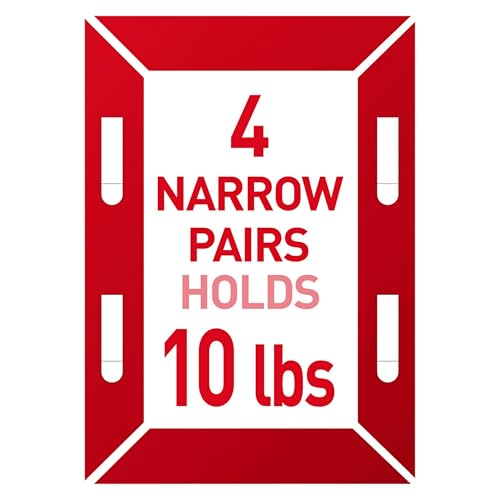 Command 10 lb Narrow 12 Pairs Picture Hanging Strips (24 Strips), Damage-Free Hangers for Picture Frames, No Tools Required, Great for Home Room Wall Decor, White Adhesive