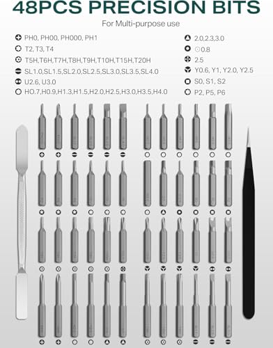 Mini Electric Screwdriver Set, 52-in-1 Precision Screwdriver Repair Kit