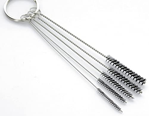 10" Extra Long Tube Brush Set - Small 5 Pack - Black - color: Black, size: Small 5 Pack (2mm 3mm 4mm 5mm 6mm)