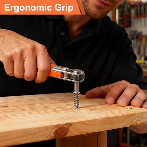 24 in 1 Right Angle Ratcheting Screwdriver Set for tight spaces