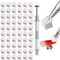 Fcozpjk Soft Sponges with Grabbing Pen for Ombre and Aura Nail Art with Brush, Professional Manicure Nail Art Tools Accessories Supplies, 100 Pieces - color: Ombre Nail Sponges