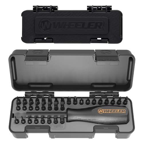 Wheeler Space Saver Screwdriver Set with Magnetic Screwdriver Handle, Bit Assortment and Storage Case for Maintenance - size: 9.8 x 1.8 x 8.2 inches (Pack of 1)