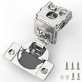 Furniware 30 Pieces 1-1/2 inch Overlay Soft Close Hinges for Kitchen Cabinet Hinges Satin Nickel Hidden Hinges Soft Closing Cabinet Hinges Stainless Steel Concealed Hinge self Closing 105 Degree - color: Satin Nickel - 30 Pack, size: 1-1/2 Inch