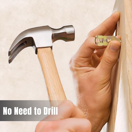 200 Pcs Self Drilling Drywall Anchors and Screws Kit，No Drill Or Holes in Wall, Wall Anchor for Hanging TV Shelf Straps Cabinet (100pcs0.47 x 1.18Inch,100pcs0.47 x 1.57 Inch)