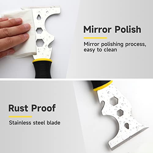 3Pcs Putty Knife Set,2"&4"Stainless Steel Scraper for Drywall&Wallpaper