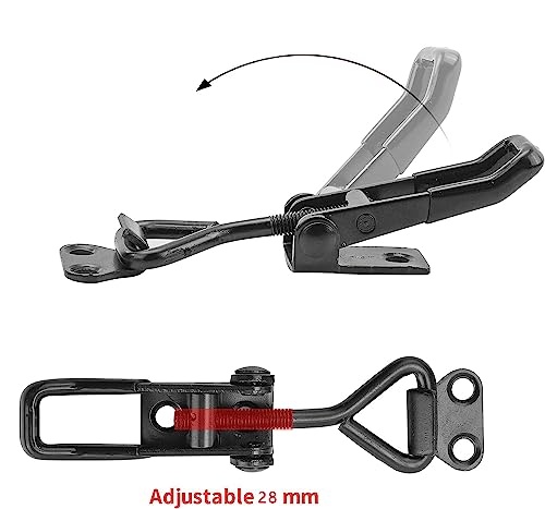E-TING 6Pack Toggle Clamp Latch 100KG 220LBS Holding Capacity - style: 4001（6pack）