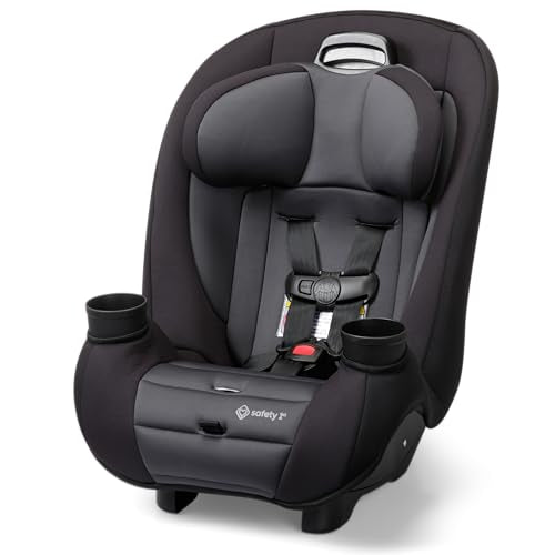 Safety 1st Ellaris 3-in-1 Convertible Car Seat, Slim Fit Design, Rear & Forward-Facing, 5-Position Headrest, Travel-Friendly with Machine-Washable Seat Pad, Smokey Haze - color: Smokey Haze