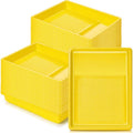 Geelin 40 Pcs 9 Inch Disposable Paint Tray Liner Heavy Duty Plastic Household Paint Pan Trays(Dots, Yellow) - color: Yellow, size: 9 Inch, style: Dots
