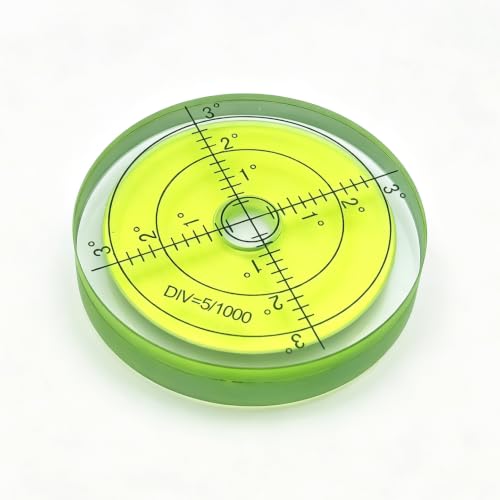 60mm Pure Glass Universal Horizontal Bubble Level Instrument Level Bubble Beads with （green） - color: High Temperature（pure Glass Green）