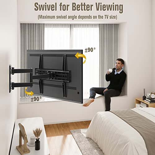 Mounting Dream TV Wall Mount Swivel and Tilt for 26-55 Inch TV up to 60 lbs - size: 26"-55" TV