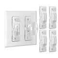 Roxiuc Switch Guard - Light Switch Cover Guard - Childproof - Clear (4pc) - Toggle Switch Compatible - Approximately 3.5"L x 1"W x 0.5"D - Electrical Safety Product - size: 4 Pack