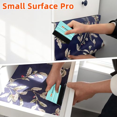 WRAPXPERT Wallpaper Tools, Smoothing Tools for Peel and Stick Wallpaper Applying, DIY Tool Kit for Contact Paper, Vinyl Backsplash, with Smoothing Squeegee, Felt Scraper, Edge Tool, Craft Knife - color: 01 Basic Kit