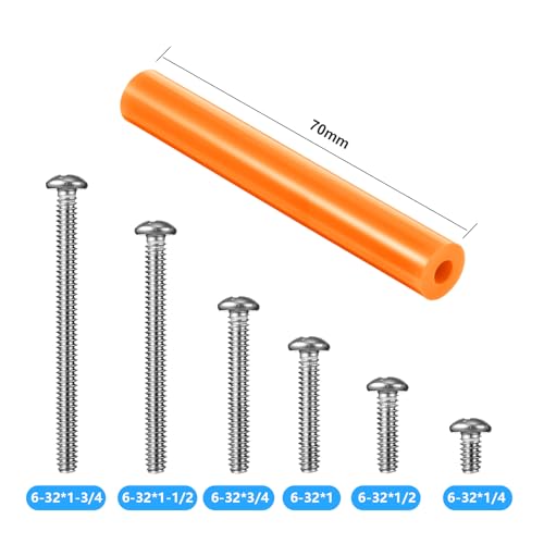 Zonon 150 Pcs Outlet Spacers Electrical Extender Kit Screw Spacers, Orange - color: Orange