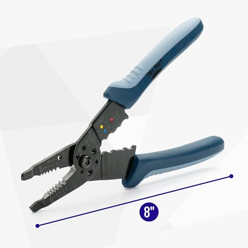 Mr. Pen- Wire Stripper, 8 inch, Blue, Wre Stripper Tool, Wire Strippers - color: Blue