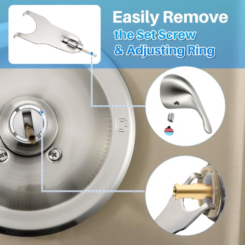 Shower Trim Kit Compatible with Delta RP54870, Lever, Brushed Nickel - color: Brushed Nickel