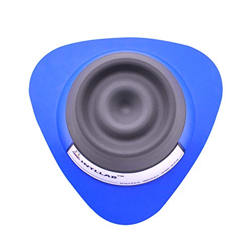 INTLLAB Mini Vortex Mixer with Touch Function, Lab Mixing, Nail Polish,Eyelash Adhesives and Acrylic Paints Mixing, Lab Vortexer for Tubes,Include 120 pcs Stainless Steel Mixing Balls