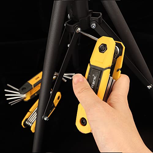 MULWARK 25 pcs Folding Allen Wrench Set | Metric & Standard SAE - Key Tool 3 Pack Portable Hex for Basic Home Repair and General Applications - style: 25 pcs Metric SAE TORX