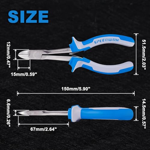 SPEEDWOX Long Reach Diagonal Pliers 6 Inches Wire Cutting Pliers - style: Diagonal Pliers