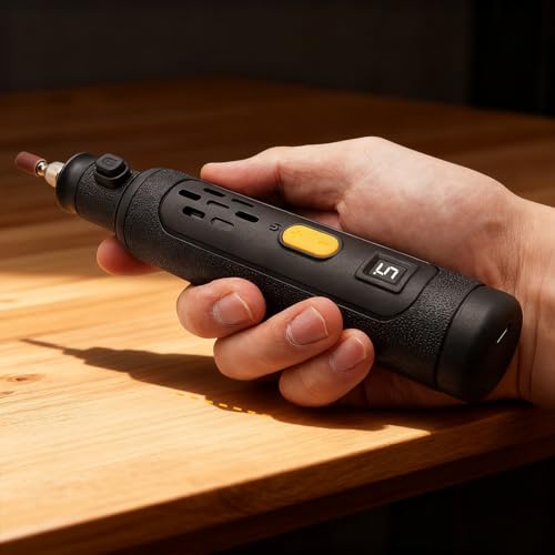 8V Mini Grinder for 3D Printing Post Processing, Portable Electric Grinder with 60-in-1 Accessory Kit, Rotary Tool for Polishing/Engraving/Cutting on FDM & SLA 3D Prints