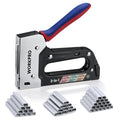 WORKPRO Upholstery Staple Gun, 3-in-1 Heavy Duty Staple Gun with Safety Lock, Includes 3000 pcs Staples, Manual Brad Nailer for Wood, Crafts, Upholstery, Carpentry, Decoration DIY, Furniture