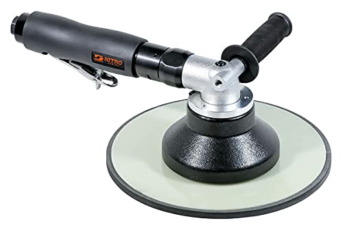 Dynabrade (NS11) Nitro Series 11” (279 mm) Diameter Random Orbital Sander, Non-Vacuum | Proportionate 3/4"" Diameter Orbit, Swirl-Free Finish | 2800 RPM Pneumatic Motor