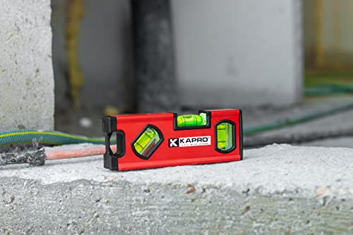 Kapro - 771M TWIN Magnetic Heavy Duty Toolbox Level - For Leveling and Measuring - Features V-Groove and Magnet Base - VPA Certified - 6 Inch - size: 6"