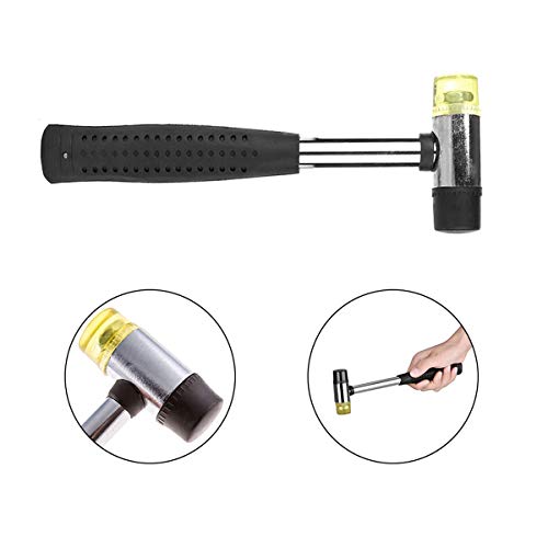 LadyRosian 10PCS Car Paintless Dent Repair Tools Rubber Hammer Tap Down Kits with 9 Different Shaped Rubber Heads for Car Hail Damage Repair - color: Tool a